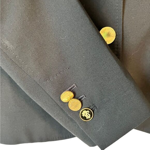 Tory Burch Pierre Navy Blue Double Button Blazer - Picture 3 of 13